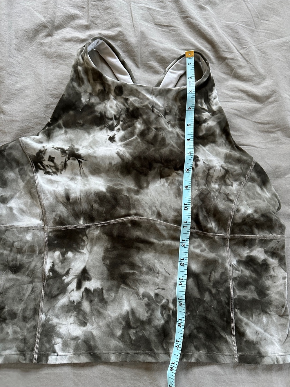 lululemon athletica Tie-Dye High Neck Tank Top in Black and White - Picture 3 of 6